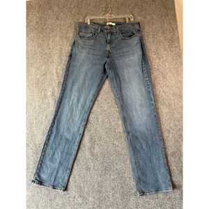 Levi Strauss Signature Athletic Fit Jeans Mens W36 L34 Blue Denim Casual‎